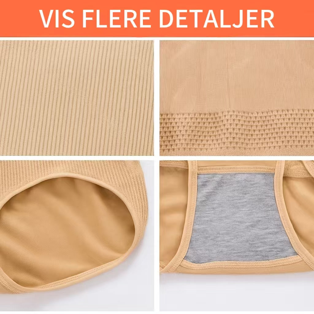 Shapewear-trusser | Mavekontrol & Høj talje – 1 sæt (4 stk.)