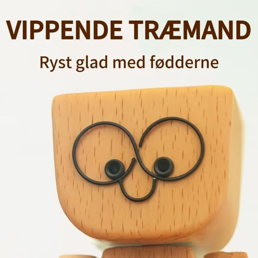 Charmerende træfigur – 12 ansigtsudtryk