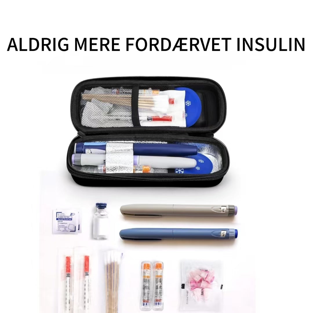 Insulin Køletaske med temperaturvisning