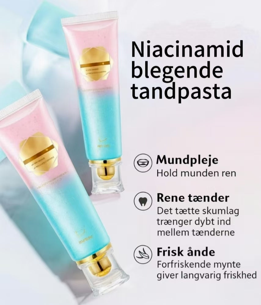 Blegende tandpasta