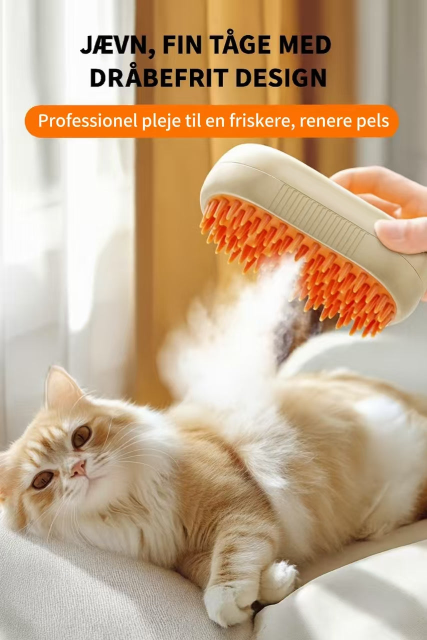 Dampbørste til kæledyr