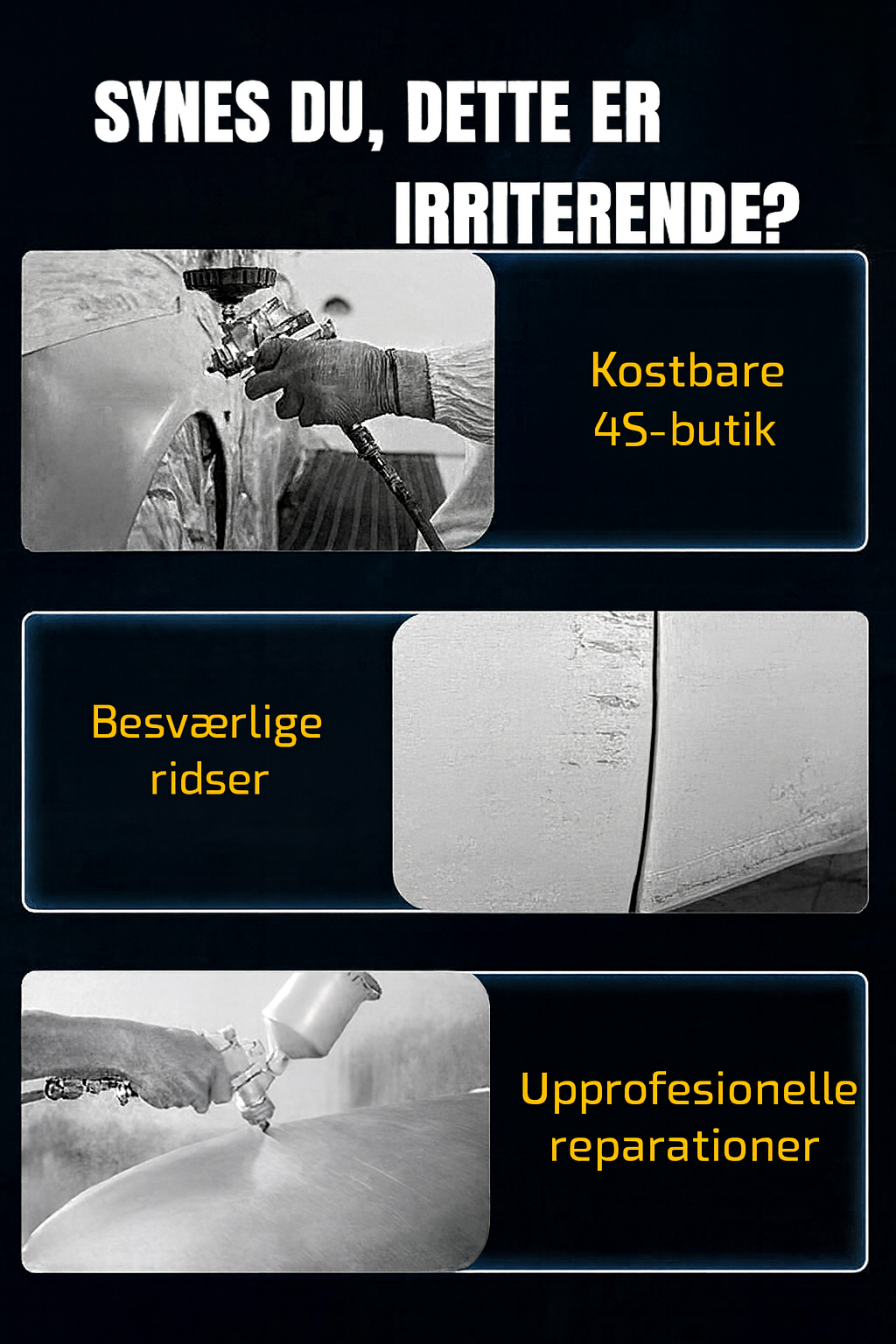 Ridsefjernende Spray til Billak – Universal til Alle Farver