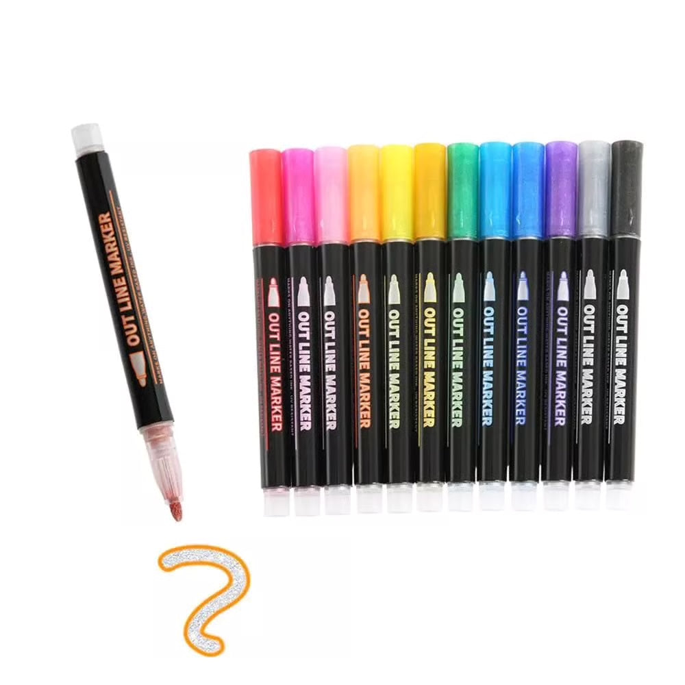 Magiske glitter tuscher
