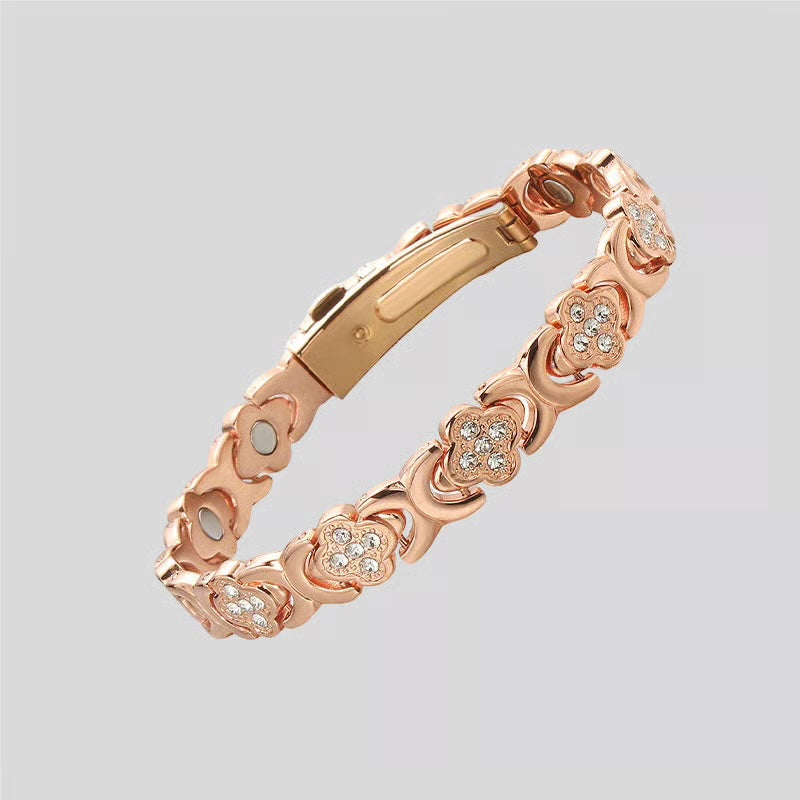Kobber Blomst-armbånd