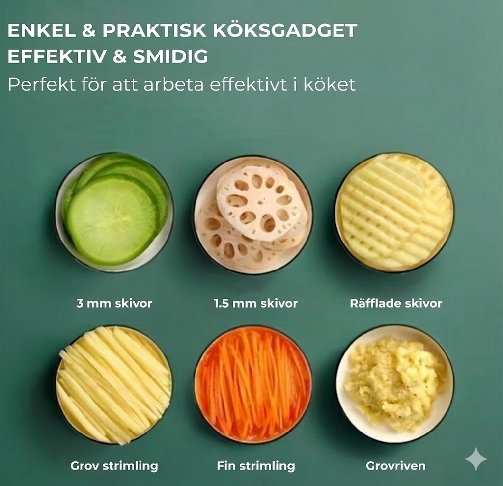SafePrep multifunktionellt rivjärn 6-i-1