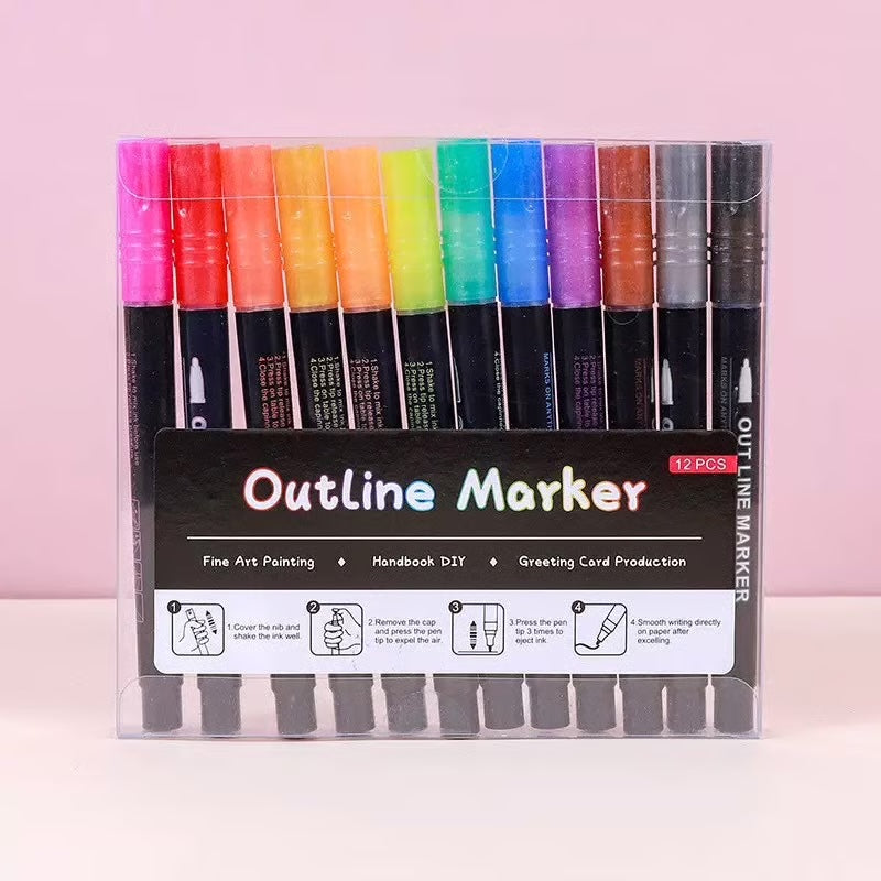 Magiske glitter tuscher