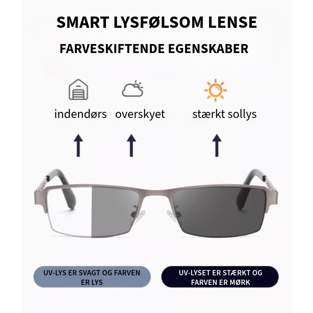 Automatisk Mørktonende Multifokal Læsebrille