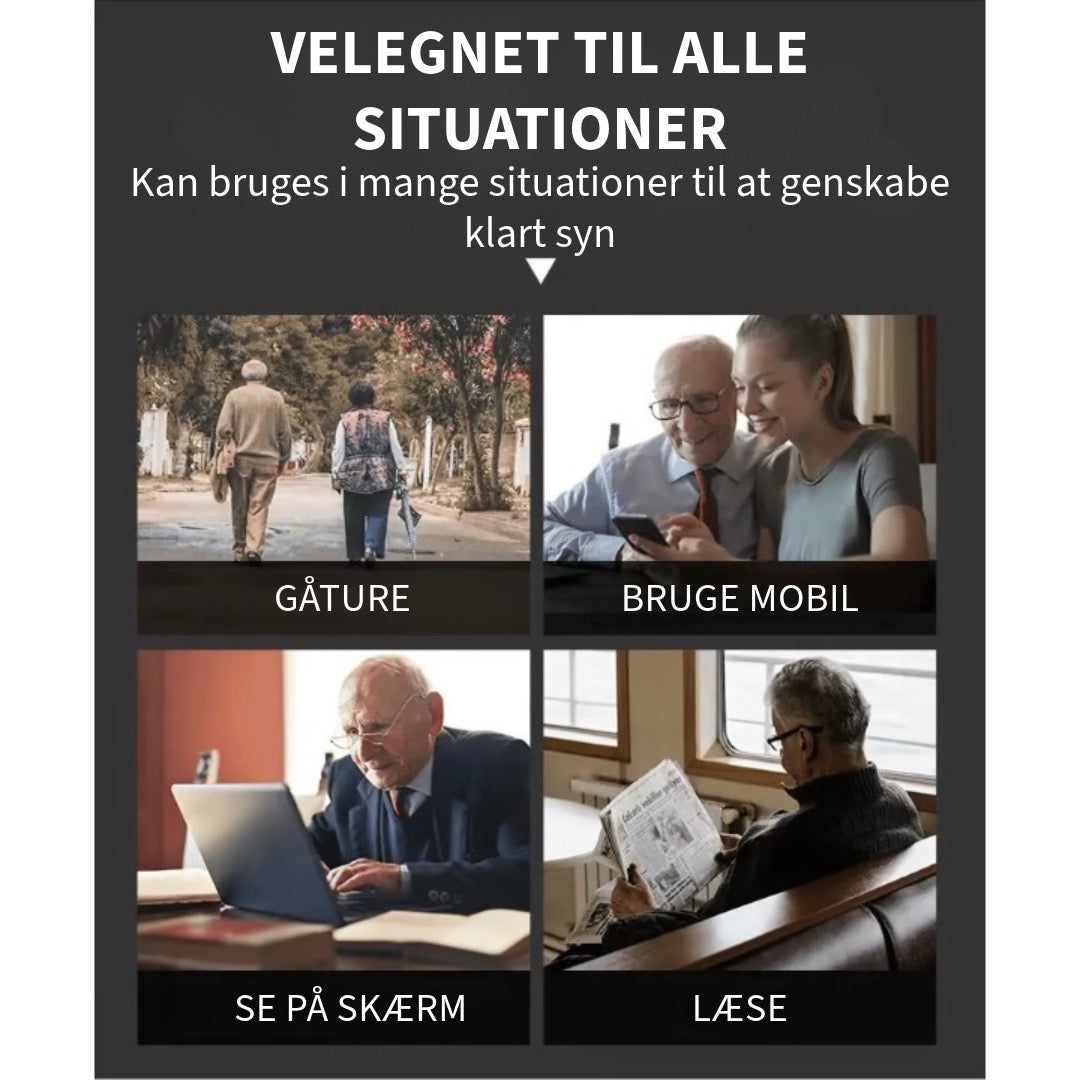 Automatisk Mørktonende Multifokal Læsebrille
