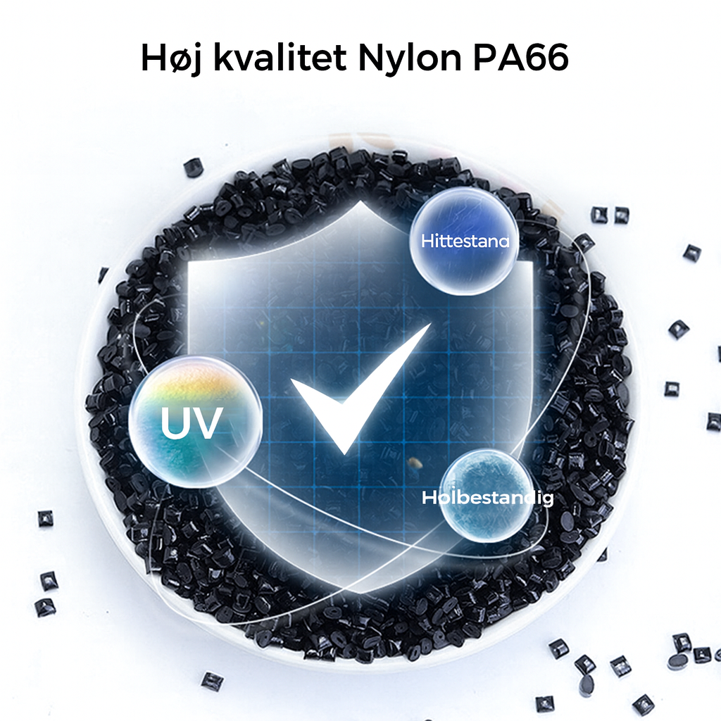 Genanvendelige nylon kabelbinder – 50-pak