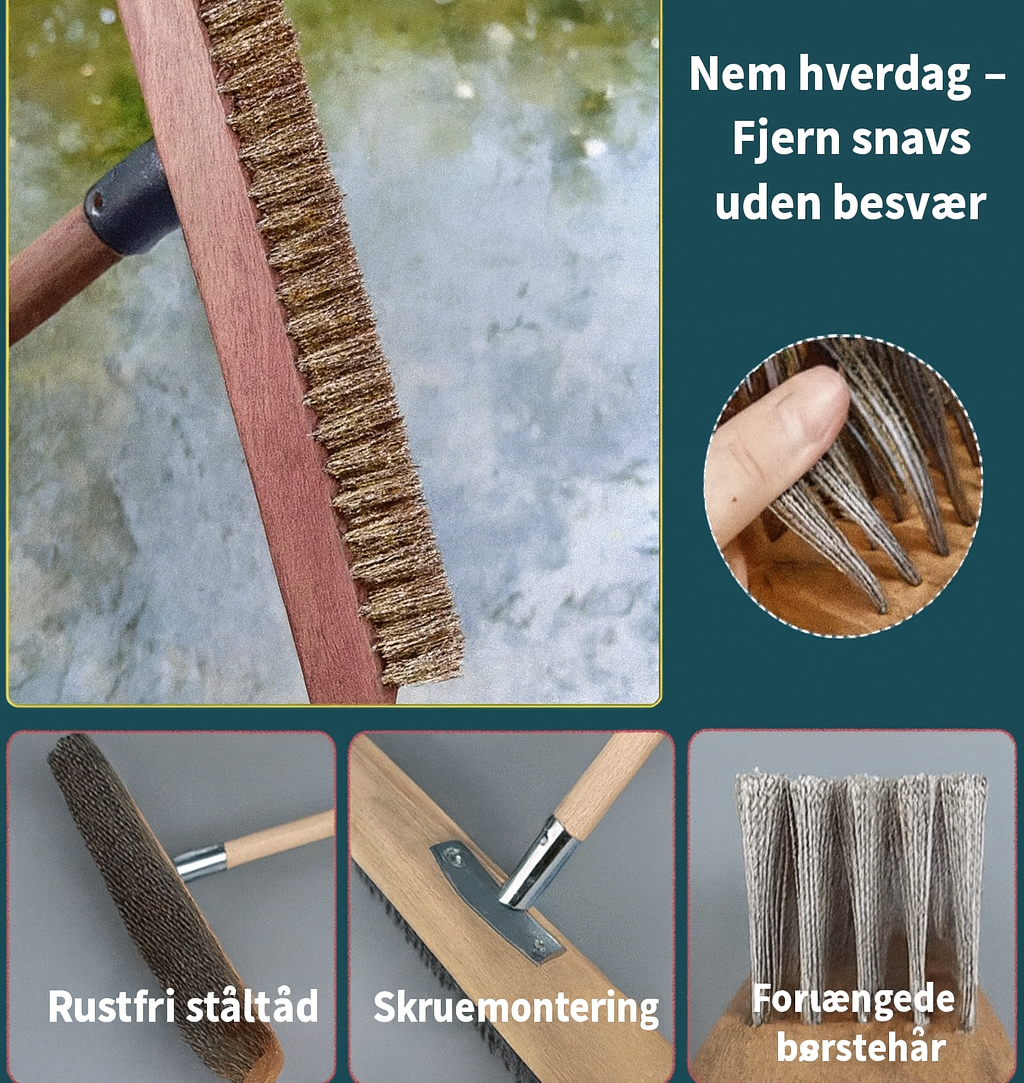Rustfrit ståltråd rensebørste