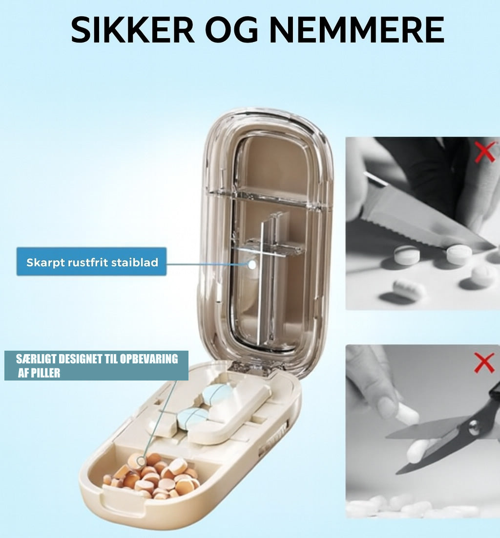 Bærbar pilledeler – sikker & præcis
