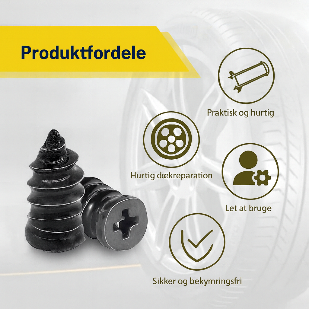 Vakuum dækreparation gummipropper