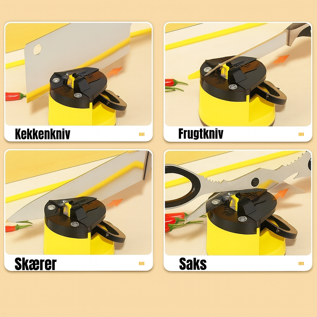 Mini Knivsliber med Sugekop – Kompakt & Sikker Slibning