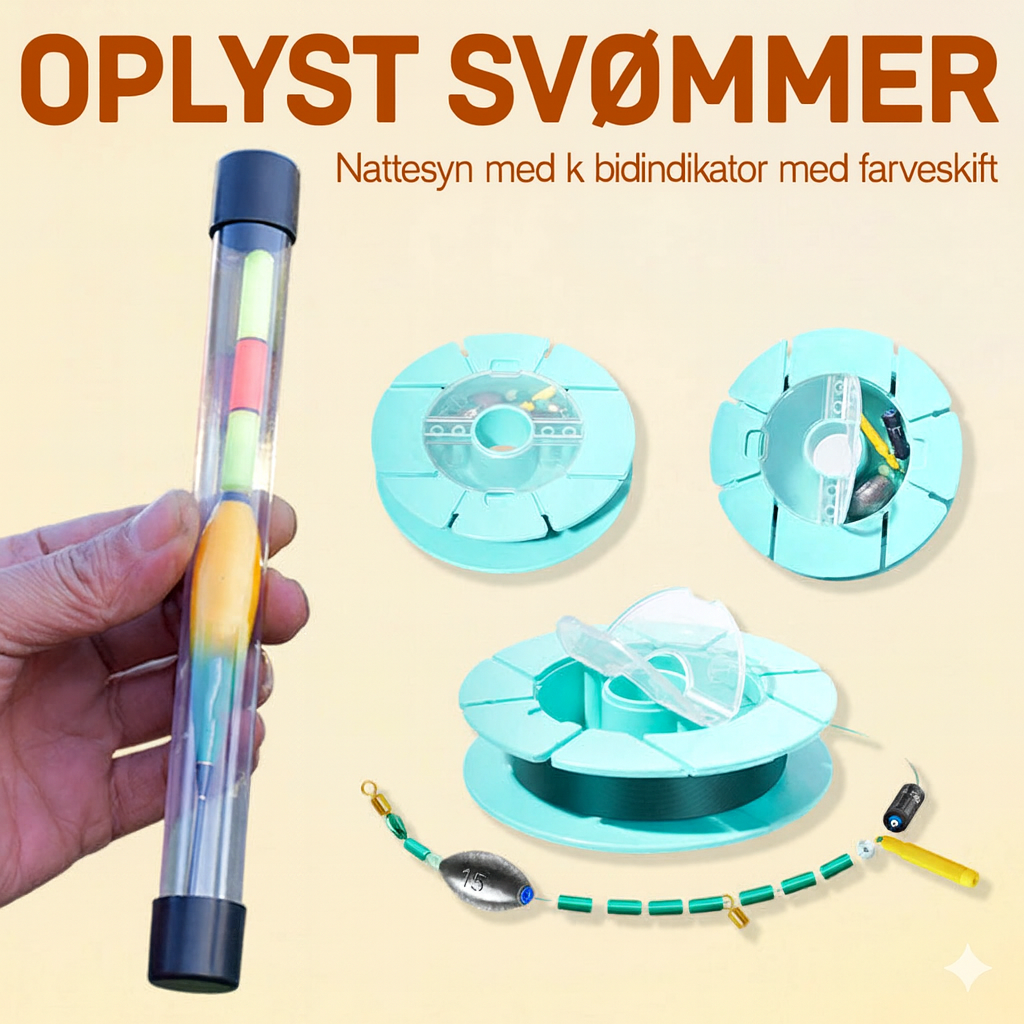 Færdiglavet Fiskeline (100 m) med Flåd