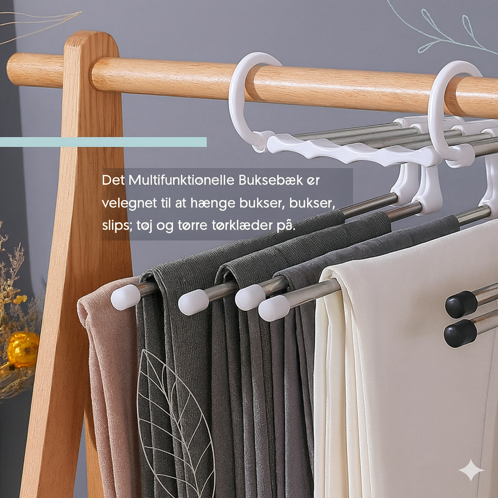 Multifunktionelt buksestativ – få styr på din garderobe