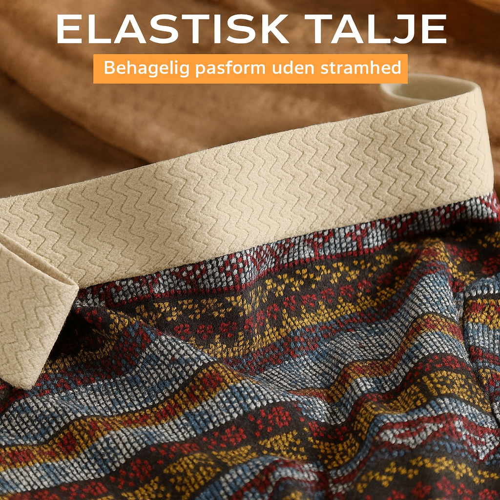 Åndbare herreboxershorts med geometrisk mønster – 1 sæt (3 stk.)