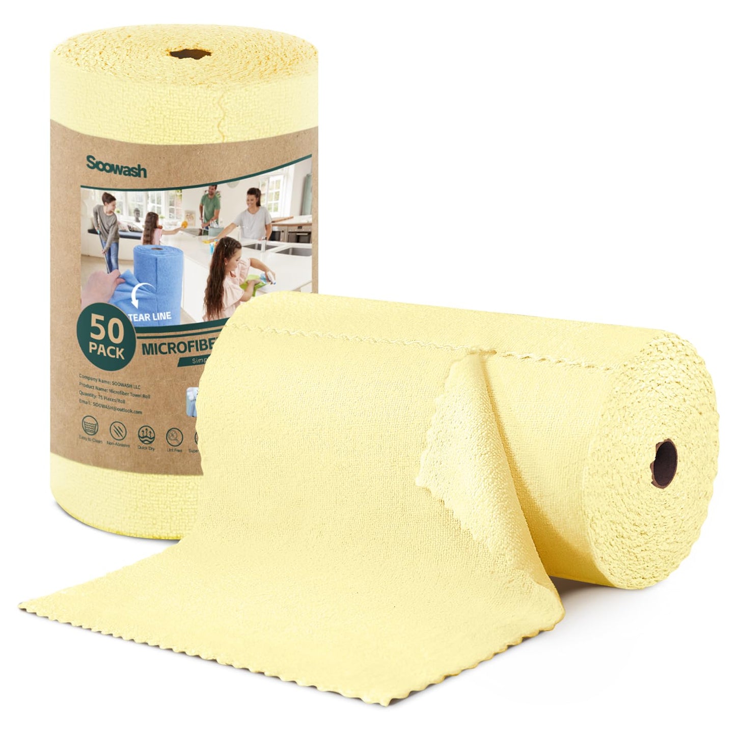 Genanvendeligt microfiber køkkenpapir