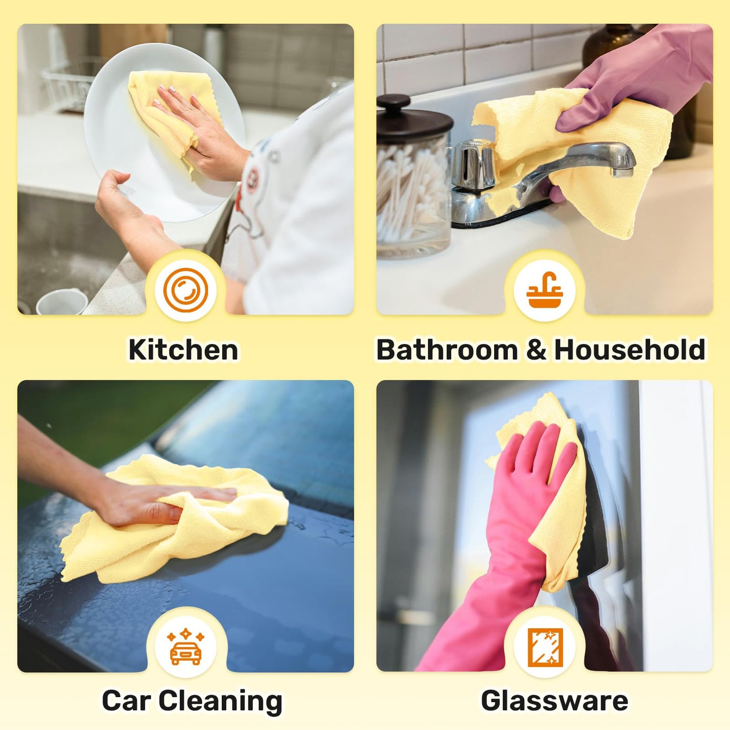 Genanvendeligt microfiber køkkenpapir