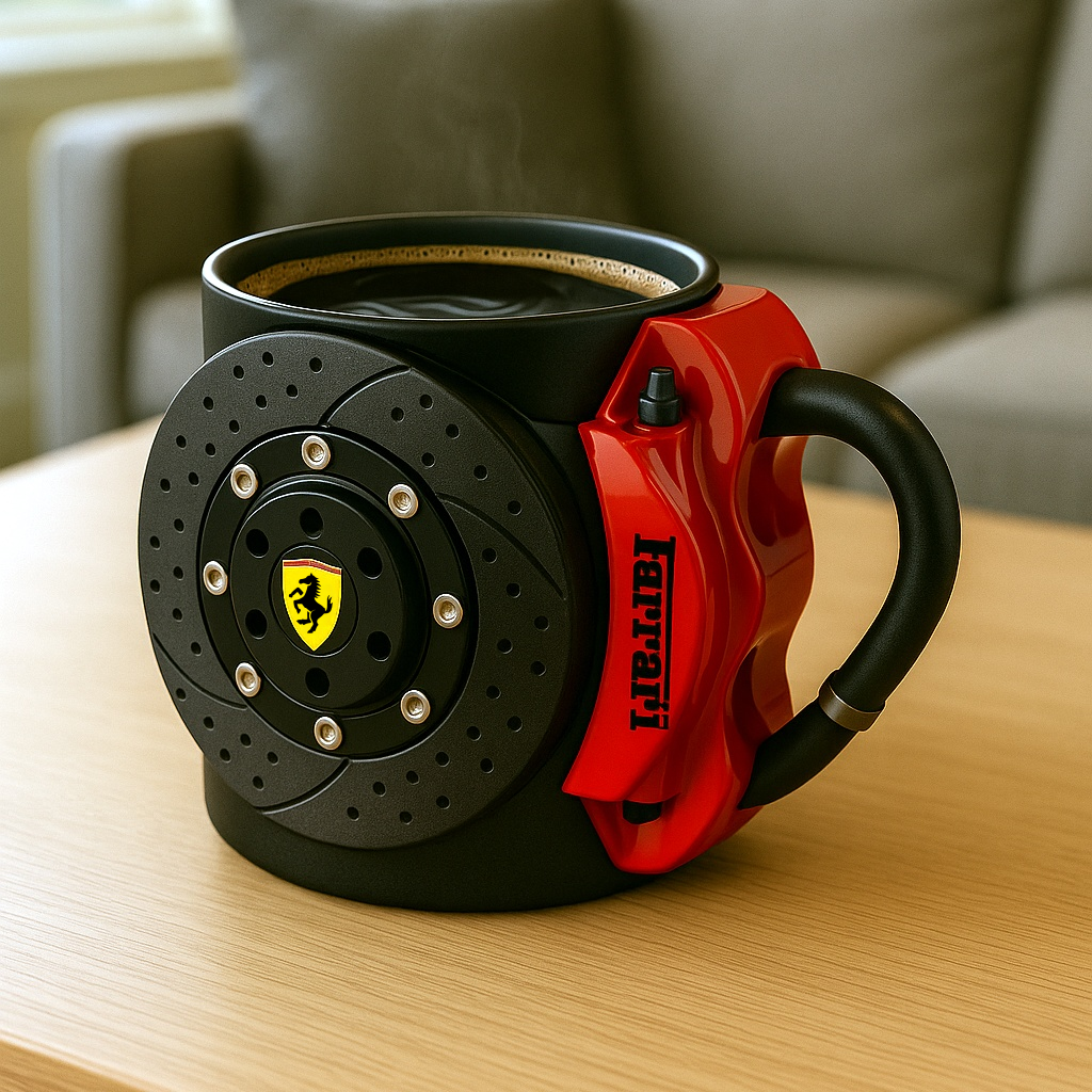 Bremseklods Krus – Den Perfekte Kaffekop til den Ægte Bilentusiast