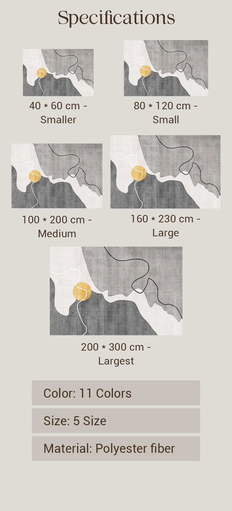 Luxe Wasbaar & Vlekbestendig Vloerkleed