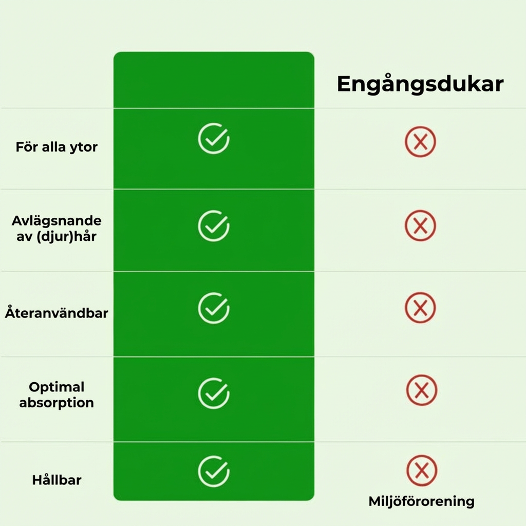 GreenSweep™ återanvändbar mopp kompatibel med Swiffer