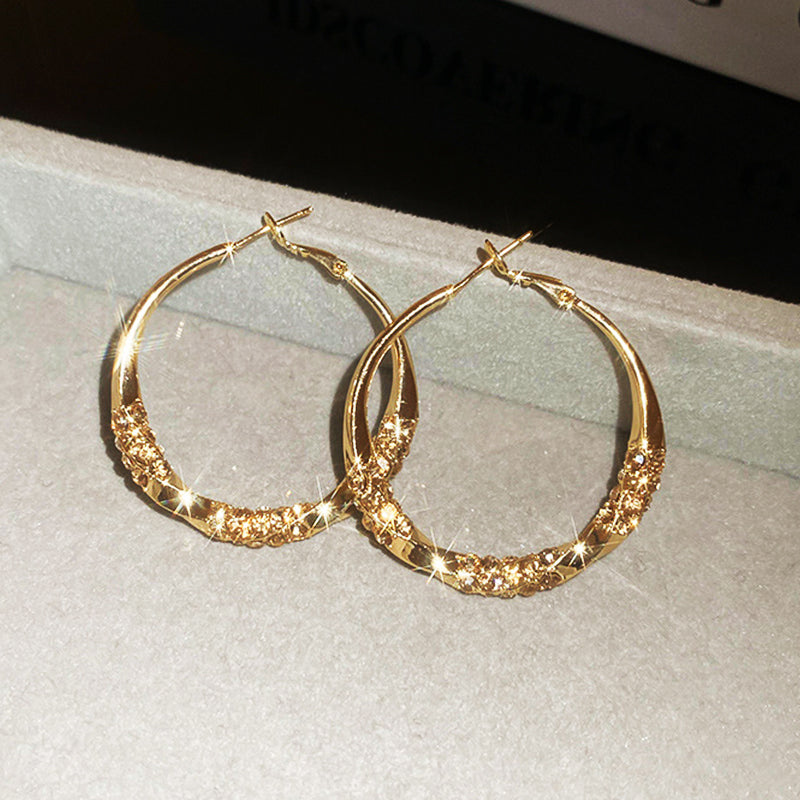 Elegant zirconia-creol øreringe
