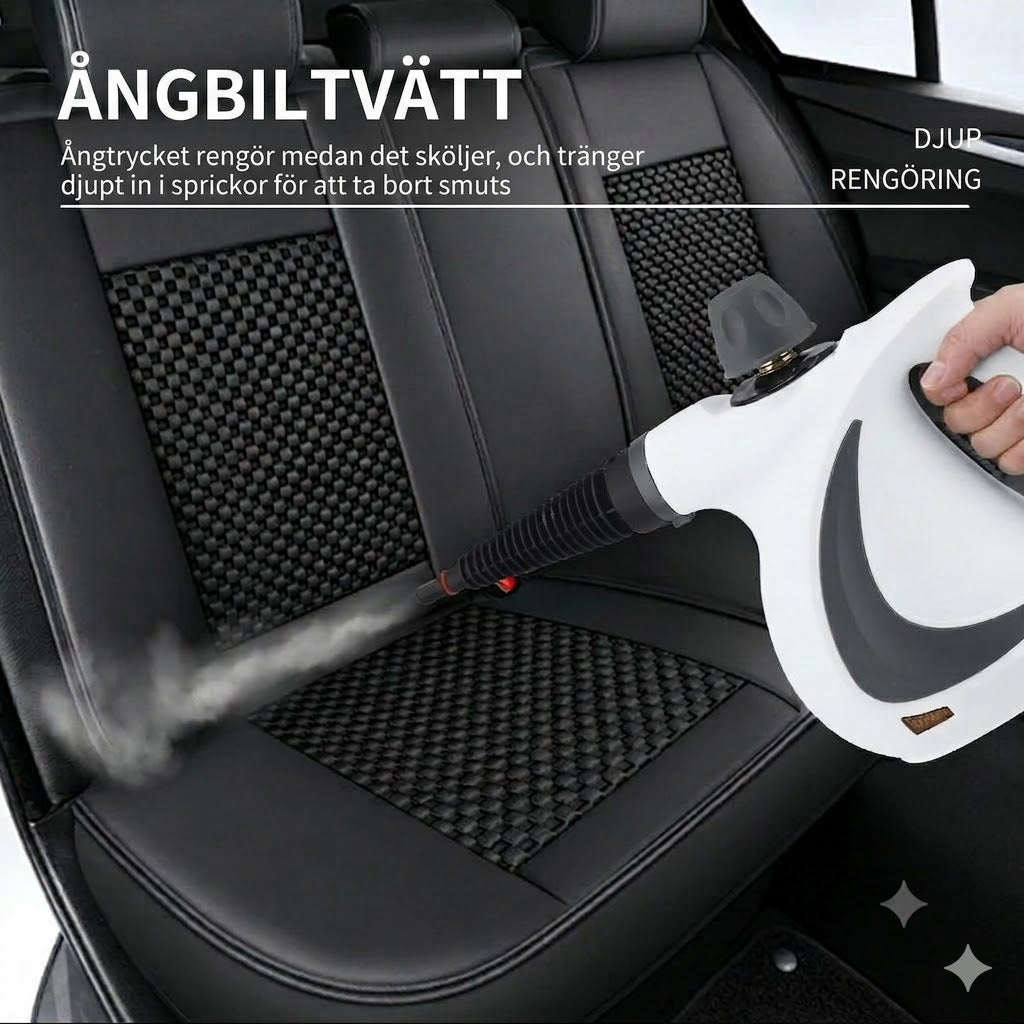 Ångtvätt – kraftfull handhållen ångrengörare för djuprengöring.