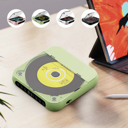 Bärbar CD-spelare med Bluetooth – uppladdningsbar Discman för bilen och på språng (Anti-Shock)