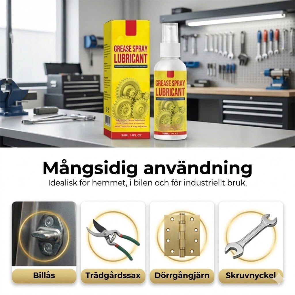 Multifunktionsspray – rostlösare och smörjmedel
