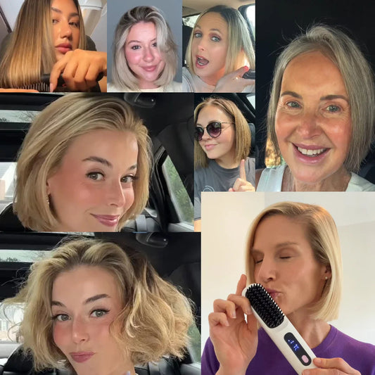 Värmeborste för kort hår och lugg – smart värmeteknik