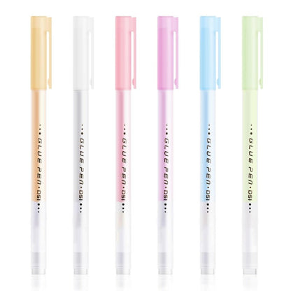 Limpenna med fin spets – precisions lim för scrapbooking och korttillverkning (6-pack)