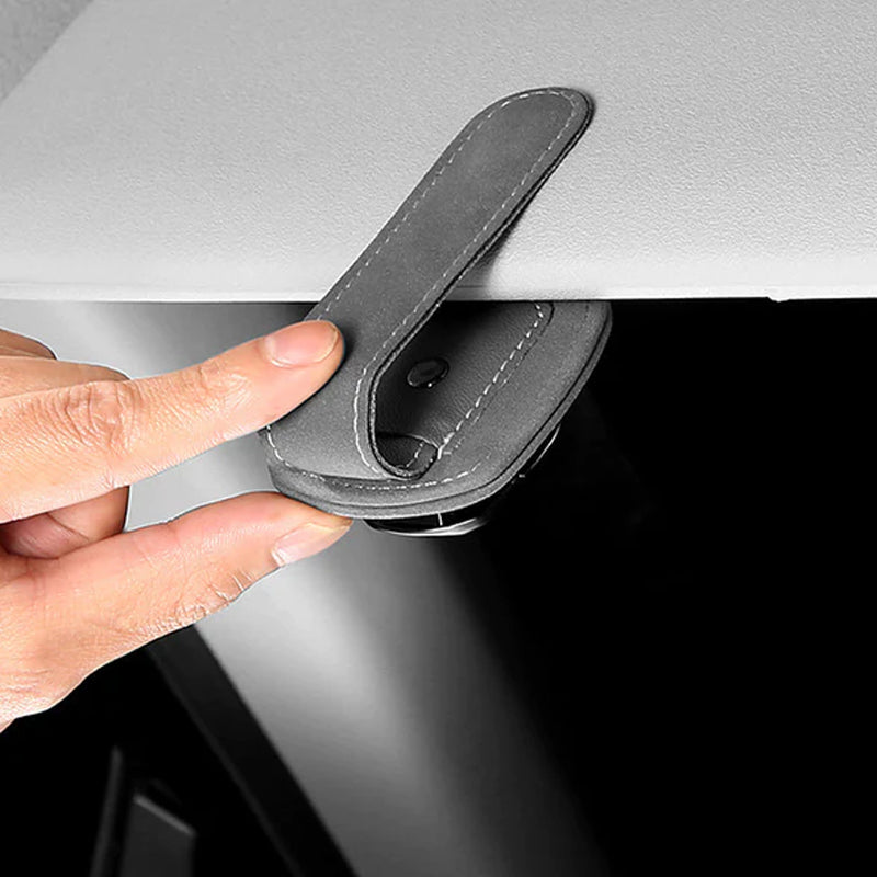 Glasögonhållare för bilens solskydd (med logotyp)