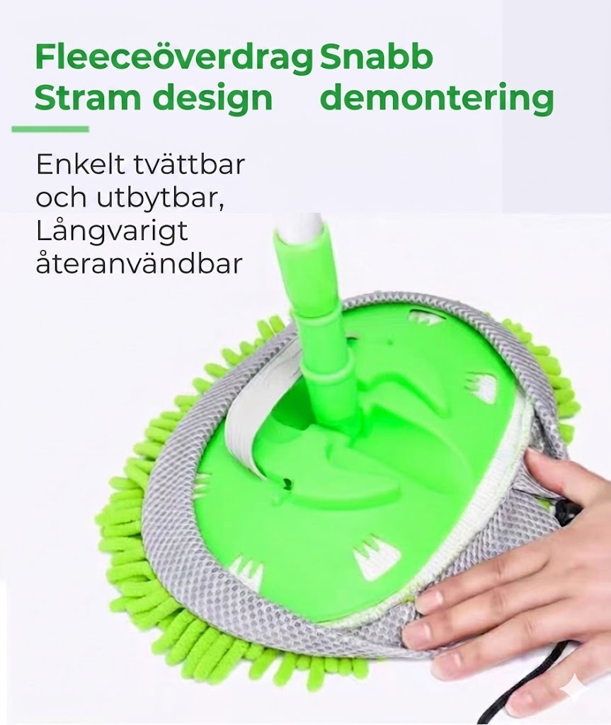 Teleskopisk biltvättsmopp