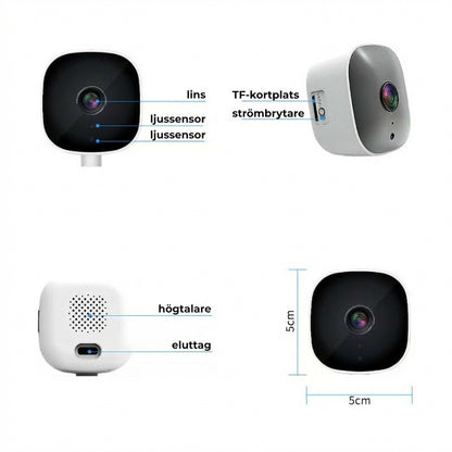 [2K Ultra HD] Smart WiFi-säkerhetskamera
