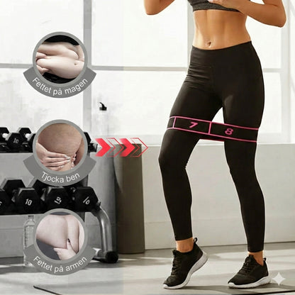 Långt motståndsband – yogaband för pilates och stretching (träningsband)