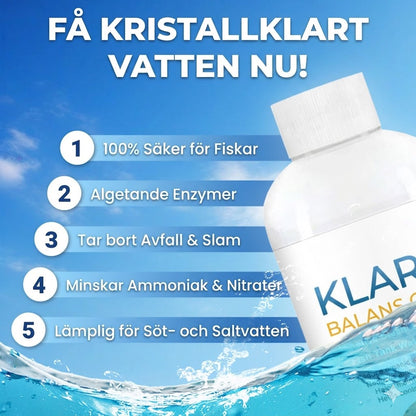 Kraftfull vattenklarare för akvarium – 100 ml – För grumligt vatten