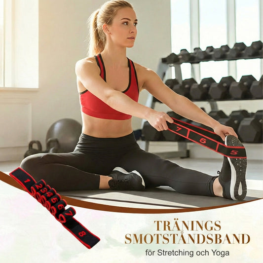 Långt motståndsband – yogaband för pilates och stretching (träningsband)
