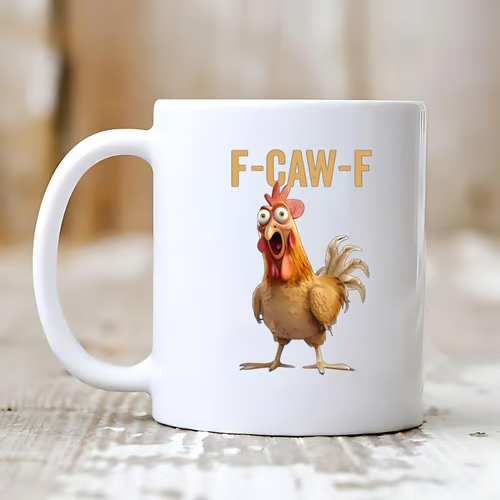 F-Caw-F grappige kippenmok
