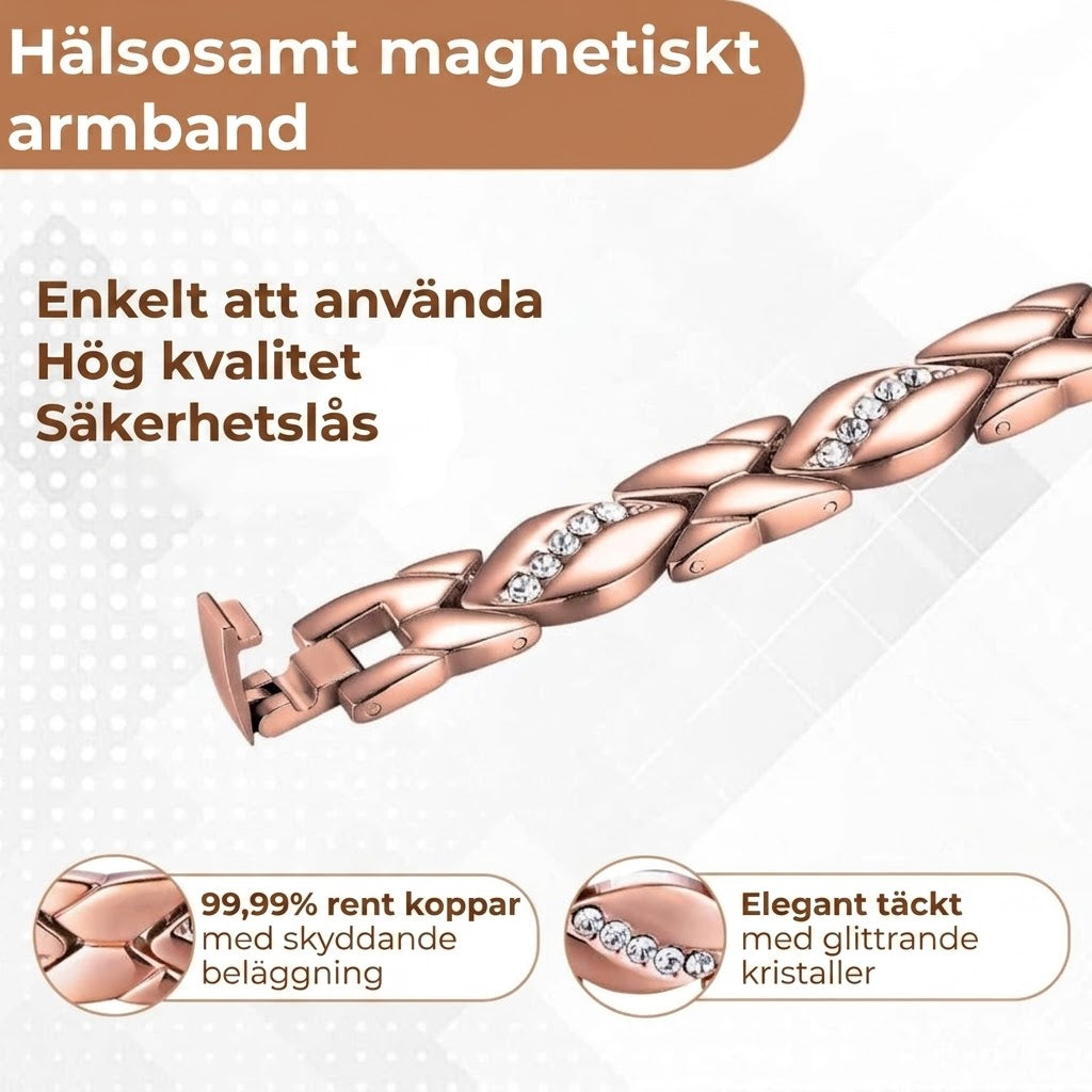 Magnetiskt koppararmband