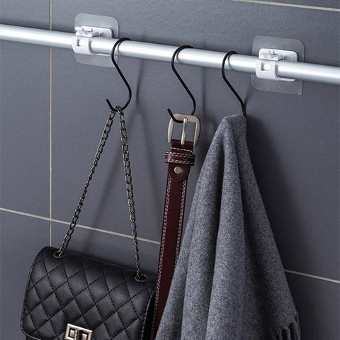 Justerbara gardinstångsfästen utan borrning (2-pack)