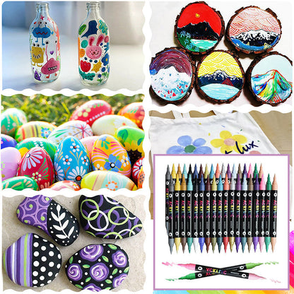 Acrylverf Markers met Dubbele Punt