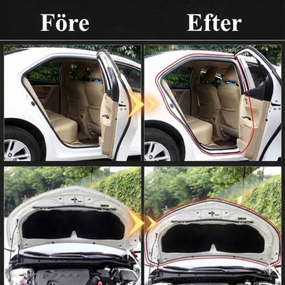 Universell bildörrstätning (5 m) – självhäftande vind- och bullerlist (B-typ)