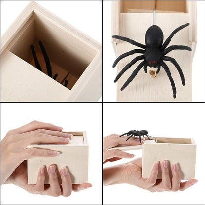 Rolig spindelbox för skämt