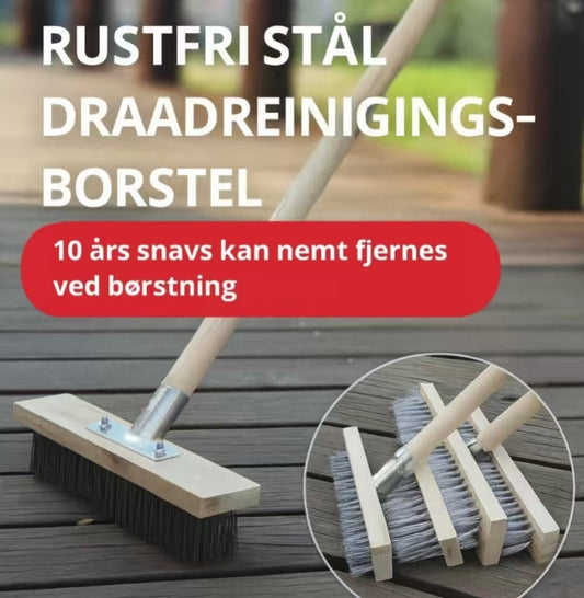 Rustfrit ståltråd rensebørste