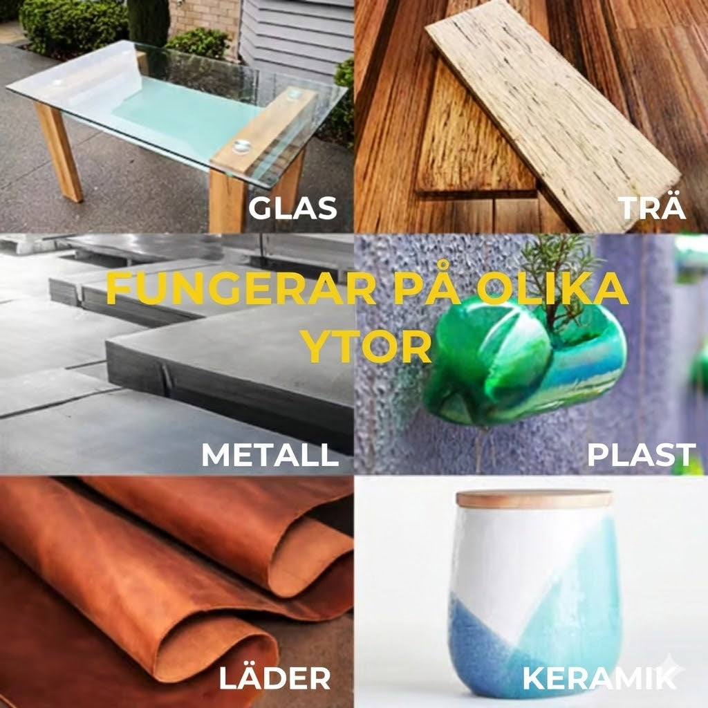 Superstarkt universallim – för plast, trä och keramik (transparent)