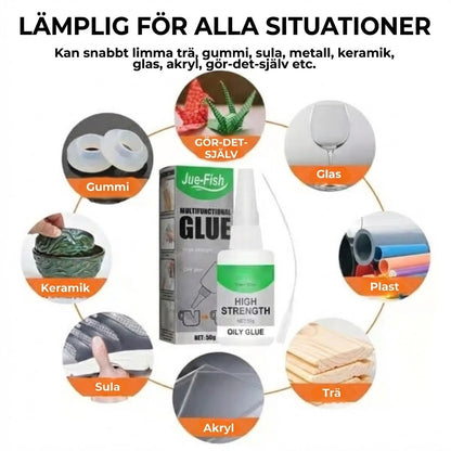 Superstarkt universallim – för plast, trä och keramik (transparent)