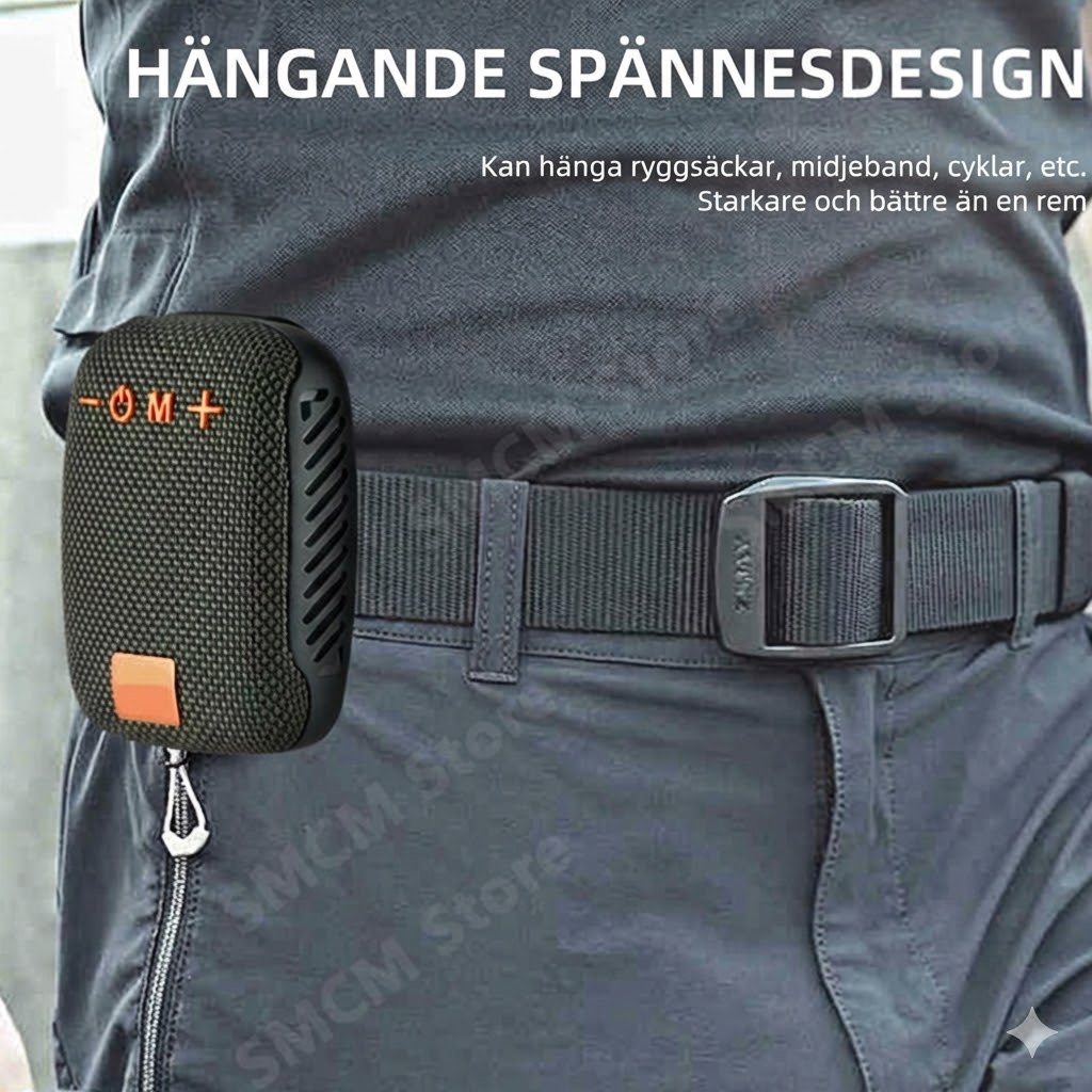 Bluetooth-högtalare för cykel – vattentät cykelhögtalare med robust fäste (stötsäker och handsfree-samtal)