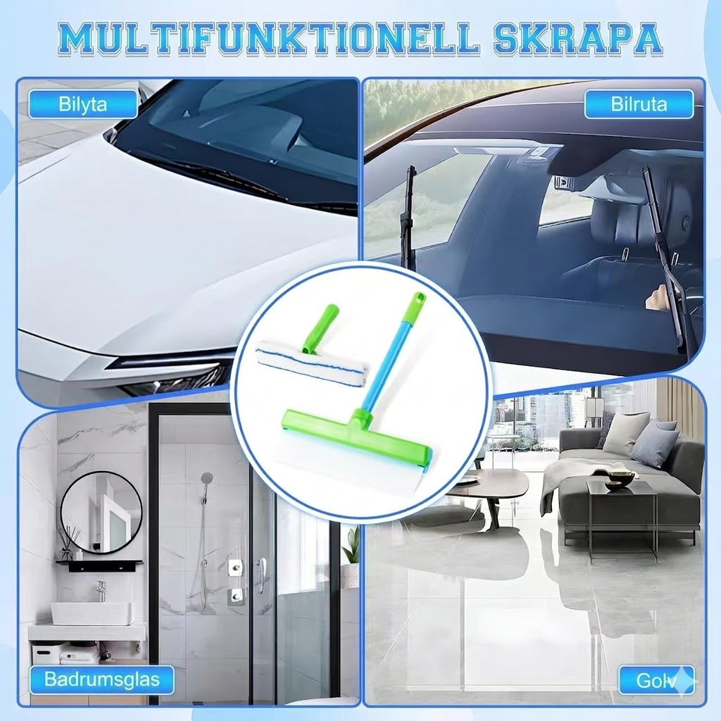 Strimfria torkarblad set – Universal – Tysta och slitstarka