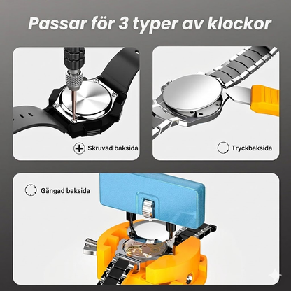 Professionellt klockreparationsset