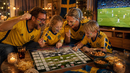 Matchprogramsplakat för VM 2026 — fyll i tabellen, lägg dina spel, följ hela turneringen.